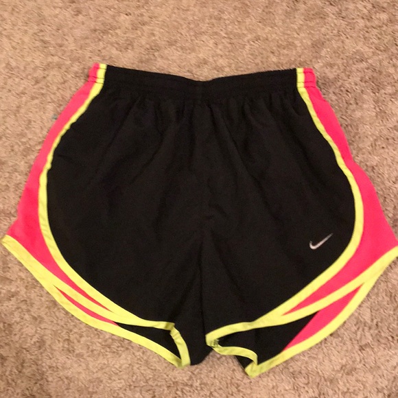 Pink, black and neon Nike dri-fit shorts - Picture 1 of 2